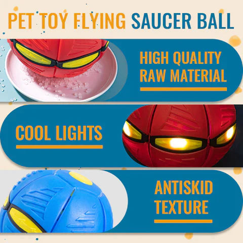 The Flying Saucer Ball - Auto-Returning Ball Toy